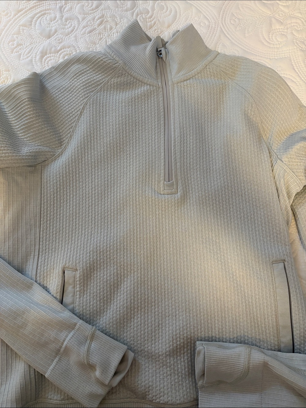 lululemon athletica Light Gray Quarter-Zip Pullover - Picture 2 of 11